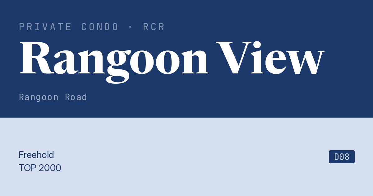 Rangoon View Resale | Price, Transactions, Rental & Analysis