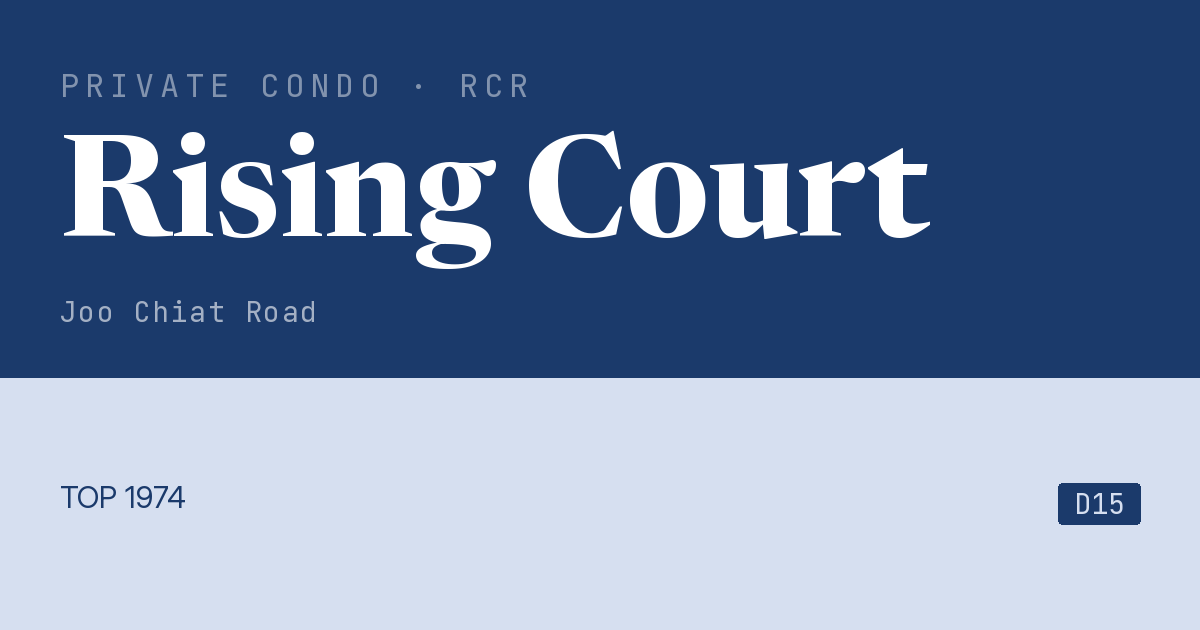 Rising Court Resale | Price, Transactions, Rental & Analysis
