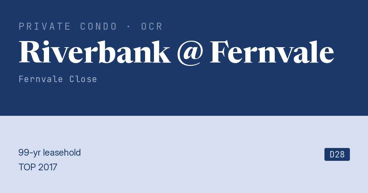 Riverbank @ Fernvale Resale | Price, Transactions, Rental & Analysis