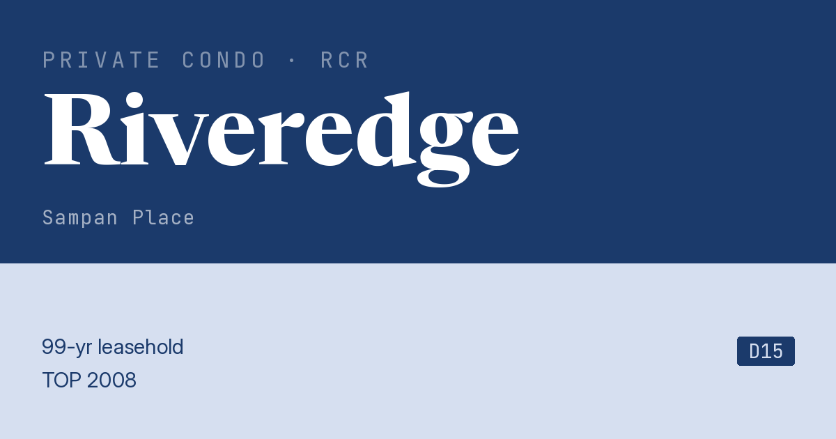 Riveredge Resale | Price, Transactions, Rental & Analysis