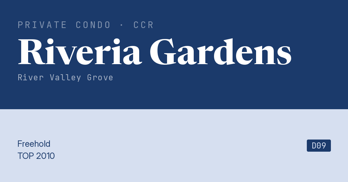 Riveria Gardens Resale | Price, Transactions, Rental & Analysis