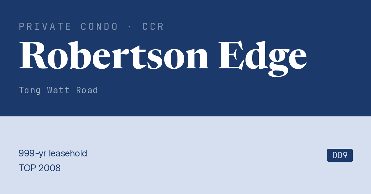 Robertson Edge Resale | Price, Transactions, Rental & Analysis