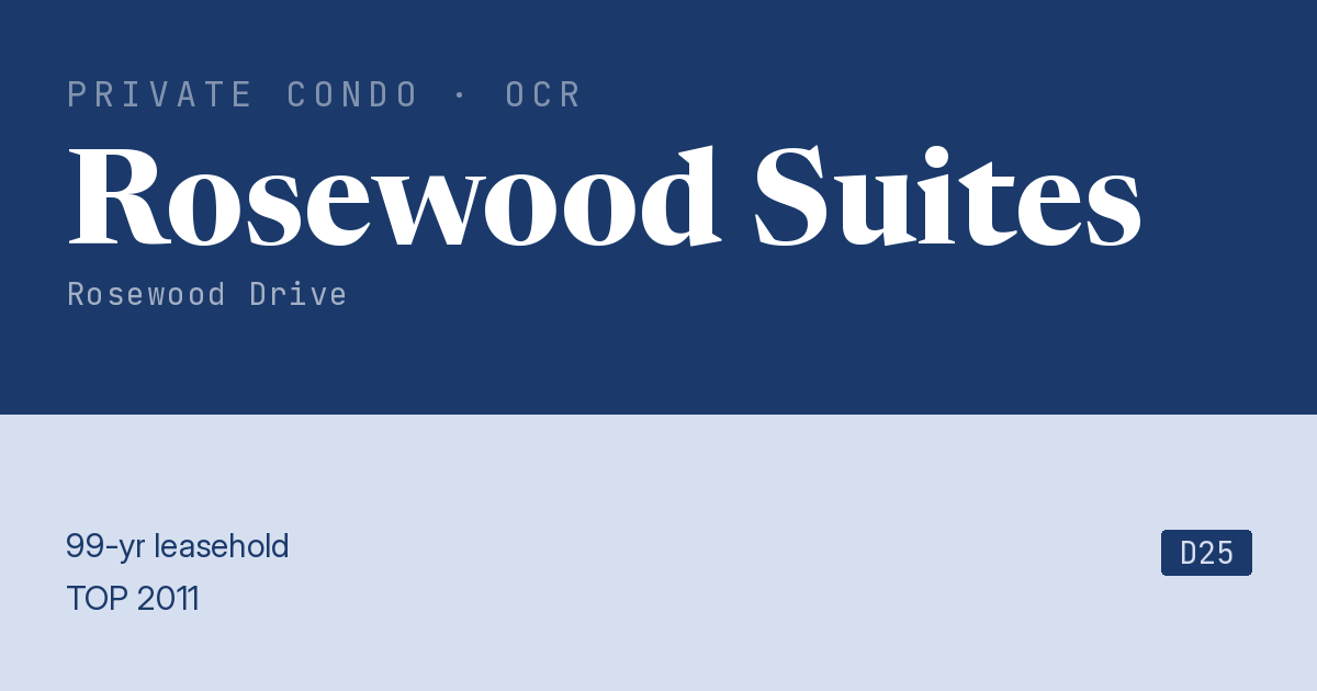 Rosewood Suites Resale | Price, Transactions, Rental & Analysis