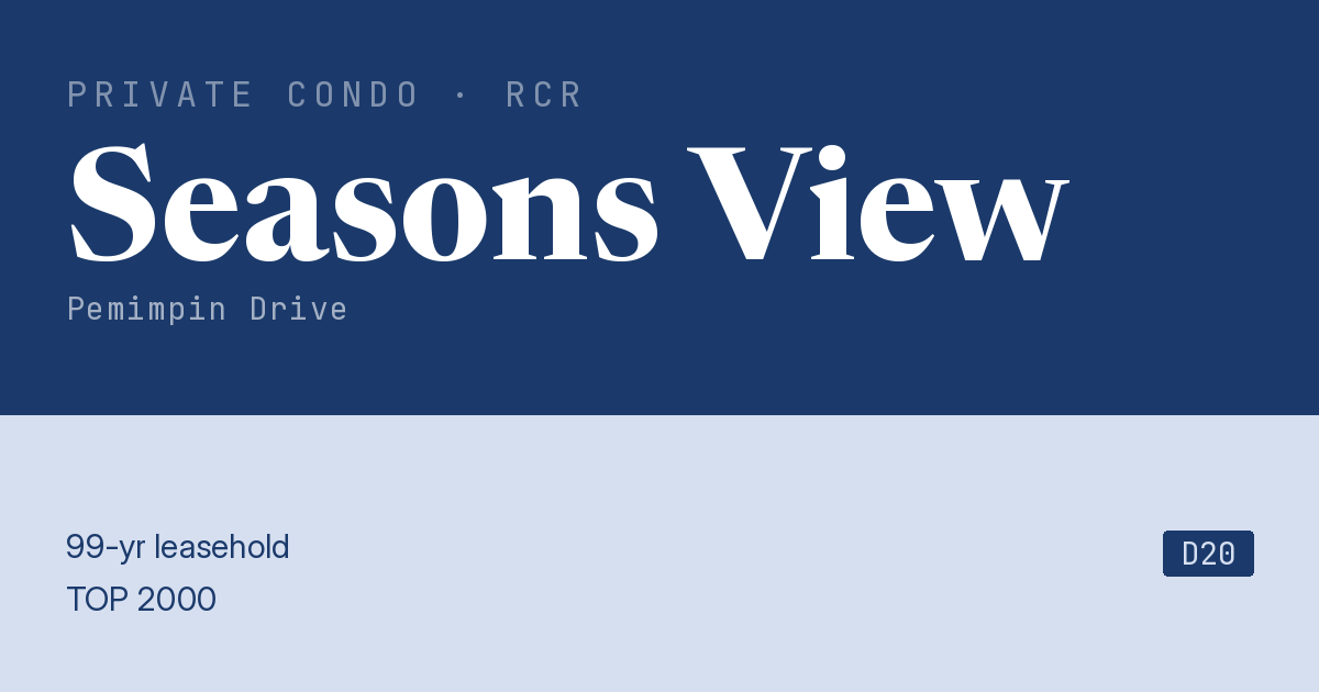 Seasons View Resale | Price, Transactions, Rental & Analysis