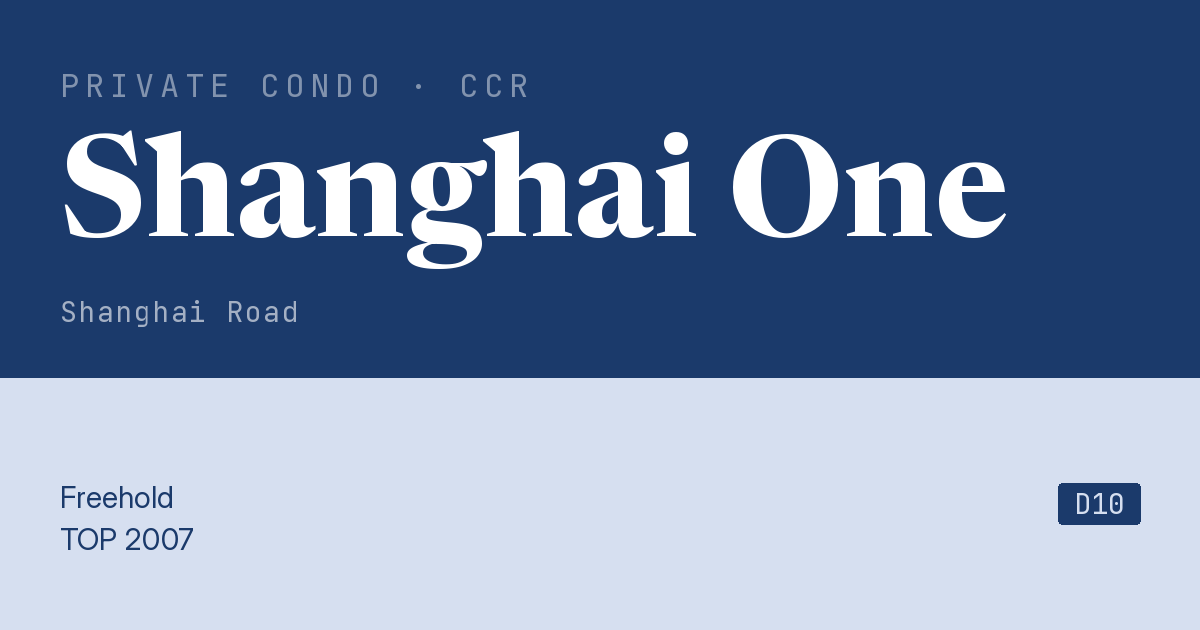Shanghai One Resale | Price, Transactions, Rental & Analysis
