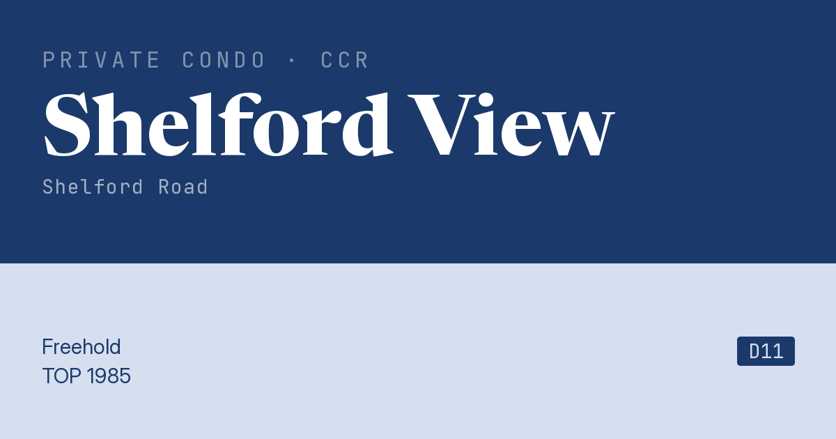 Shelford View Resale | Price, Transactions, Rental & Analysis
