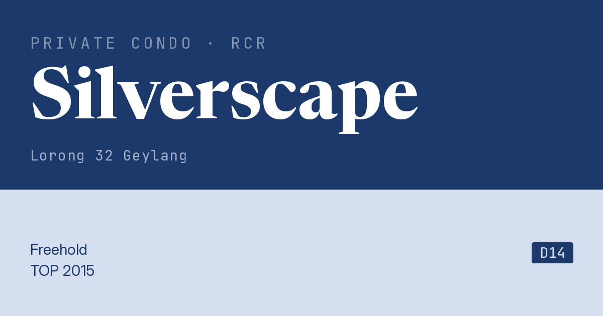 Silverscape Resale | Price, Transactions, Rental & Analysis