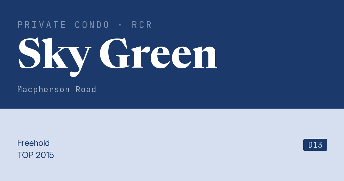 Sky Green Resale | Price, Transactions, Rental & Analysis