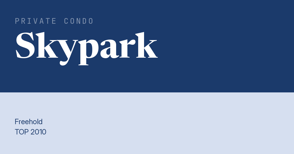 Skypark Resale | Price, Transactions, Rental & Analysis