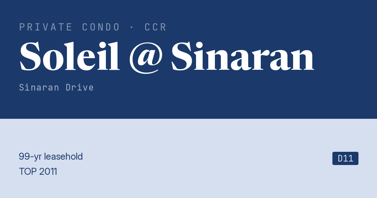 Soleil @ Sinaran Resale | Price, Transactions, Rental & Analysis