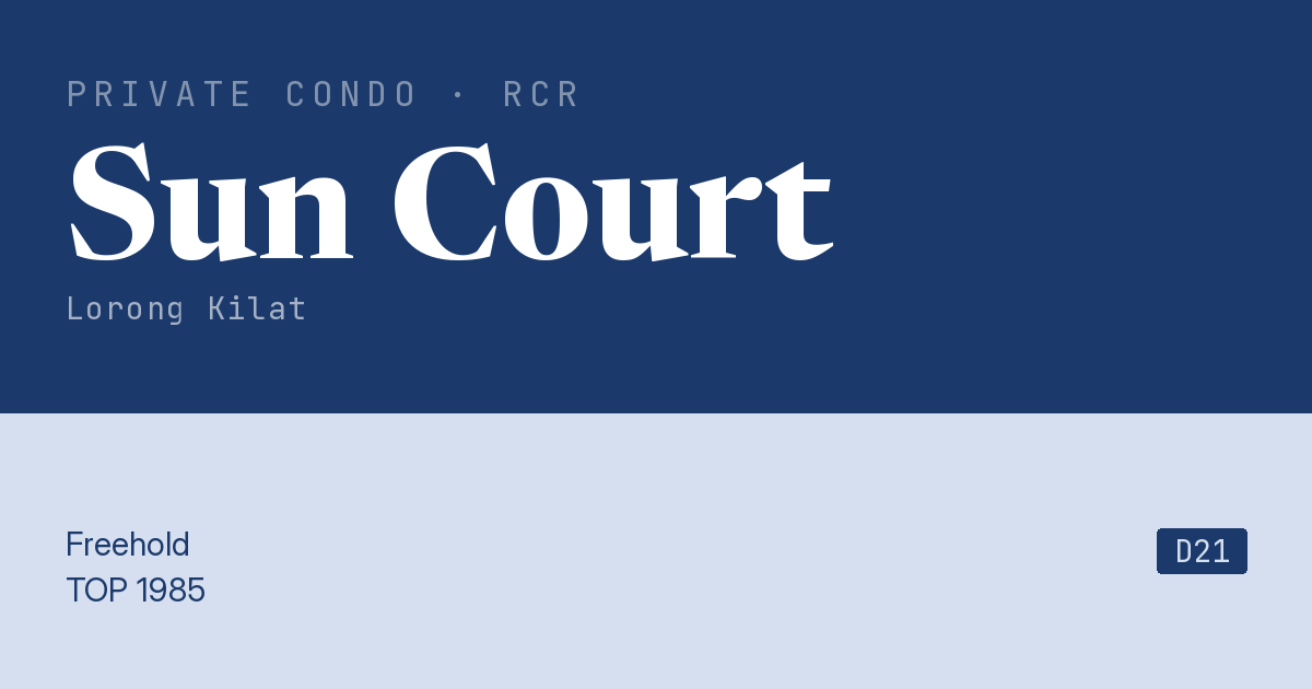 Sun Court Resale | Price, Transactions, Rental & Analysis
