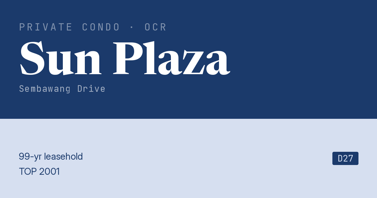 Sun Plaza Resale | Price, Transactions, Rental & Analysis