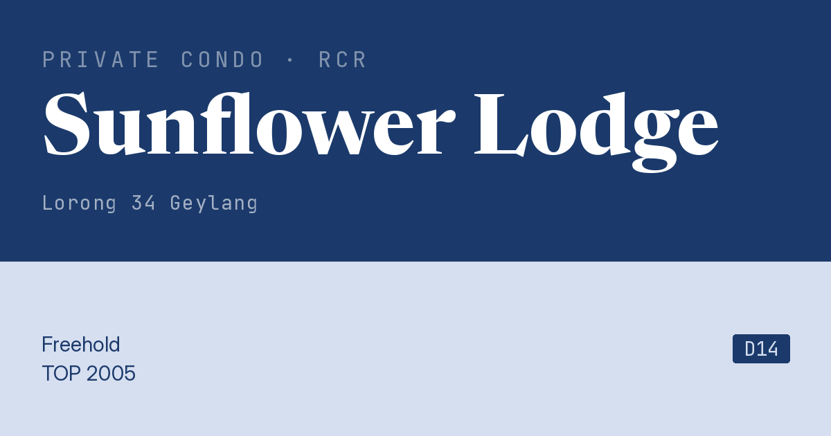 Sunflower Lodge Resale | Price, Transactions, Rental & Analysis