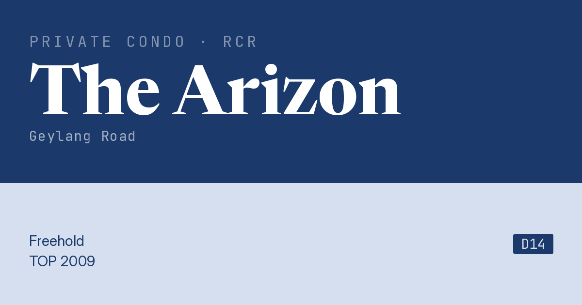 The Arizon Resale | Price, Transactions, Rental & Analysis
