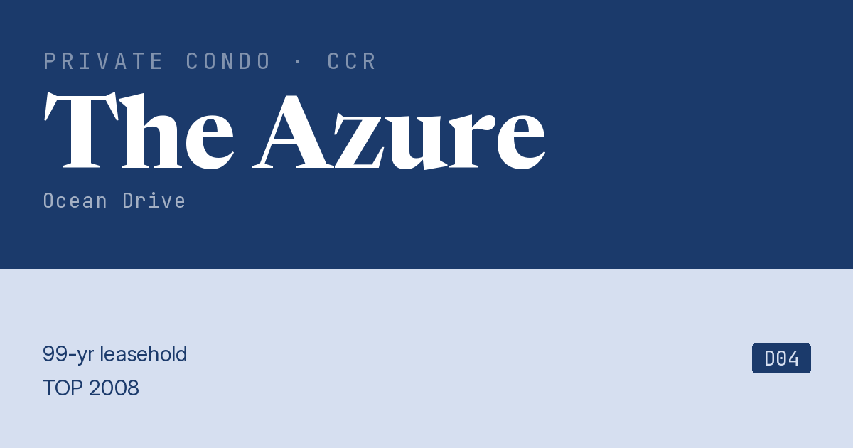 The Azure Resale | Price, Transactions, Rental & Analysis