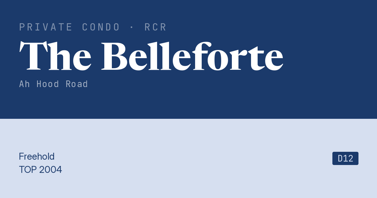 The Belleforte Resale | Price, Transactions, Rental & Analysis