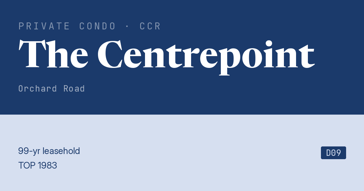 The Centrepoint Resale | Price, Transactions, Rental & Analysis
