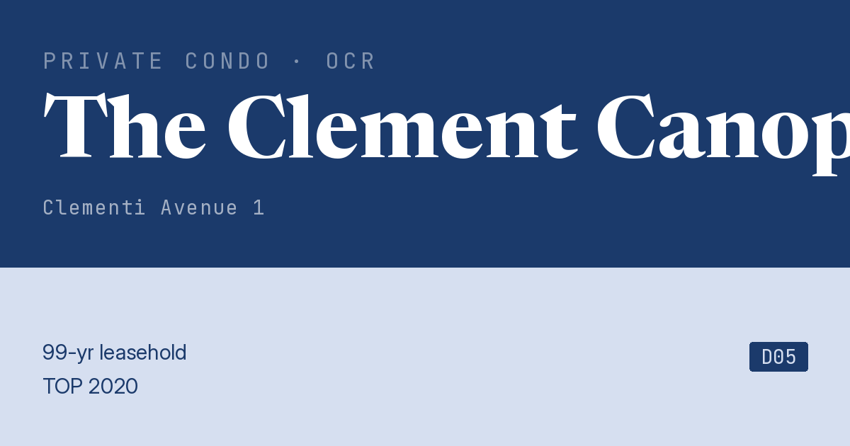 The Clement Canopy Resale | Price, Transactions, Rental & Analysis