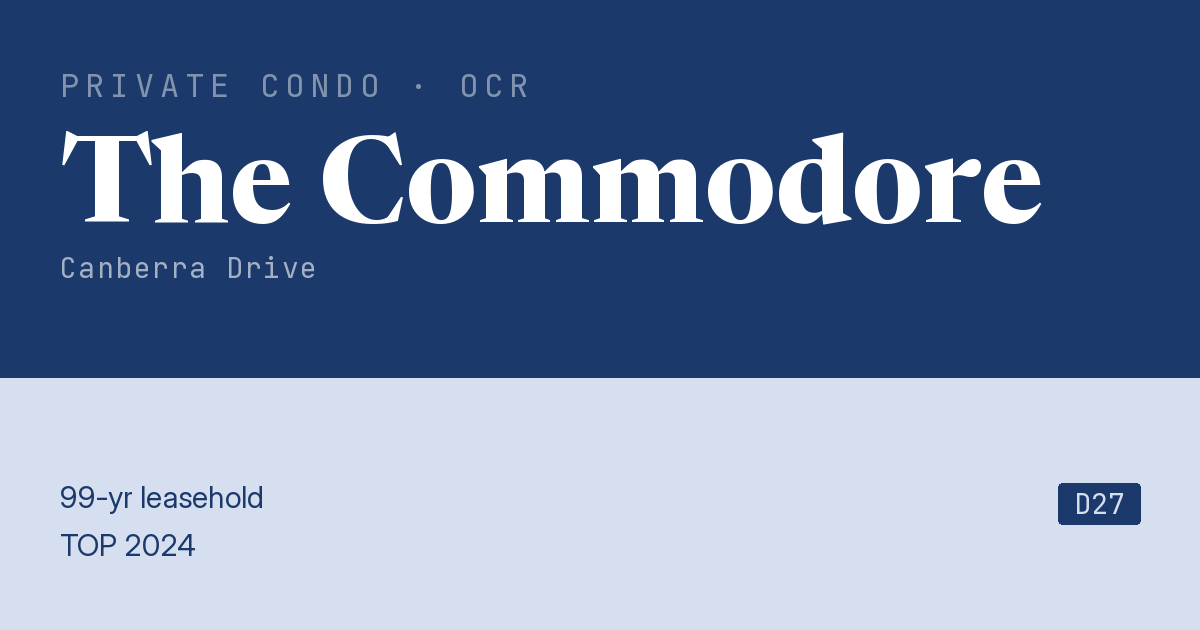 The Commodore Resale | Price, Transactions, Rental & Analysis