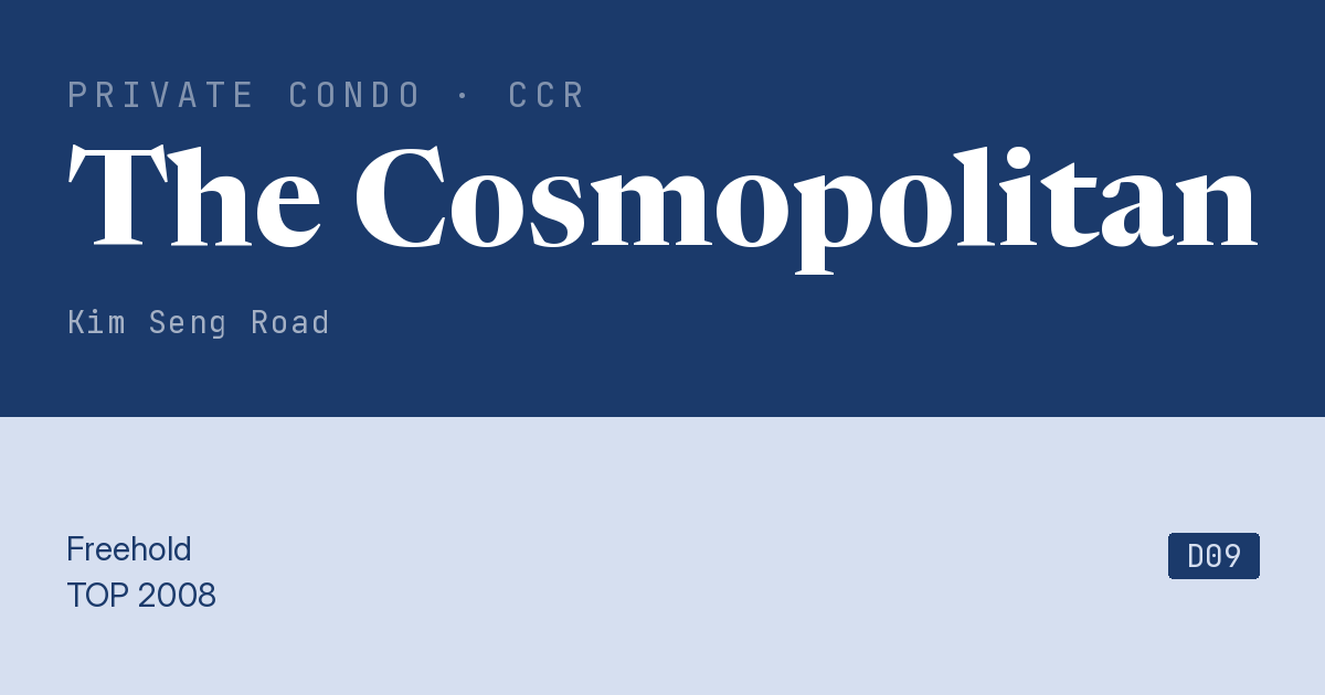The Cosmopolitan Resale | Price, Transactions, Rental & Analysis