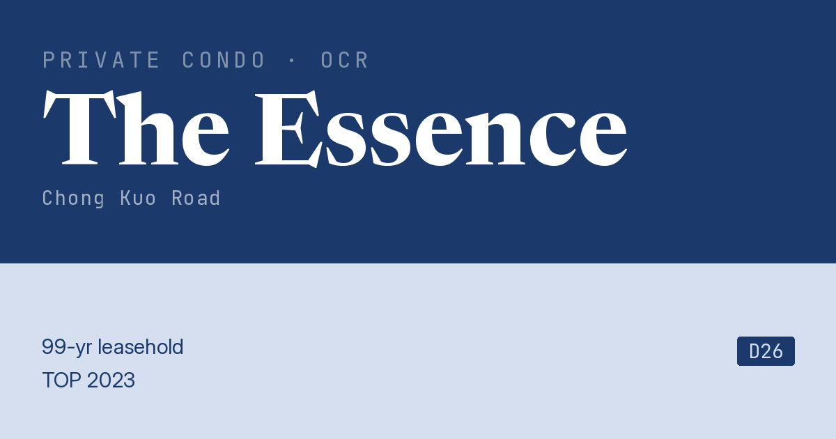 The Essence Resale | Price, Transactions, Rental & Analysis