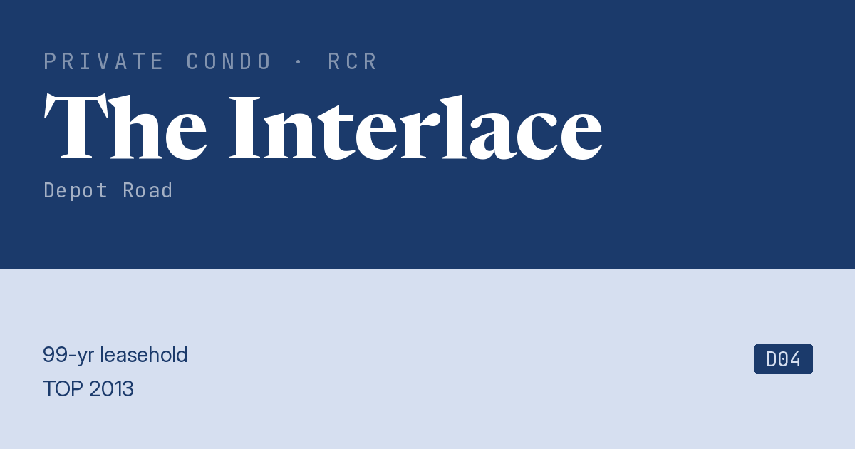 The Interlace Resale | Price, Transactions, Rental & Analysis