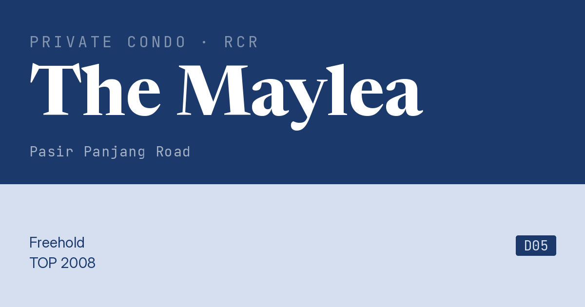 The Maylea Resale | Price, Transactions, Rental & Analysis