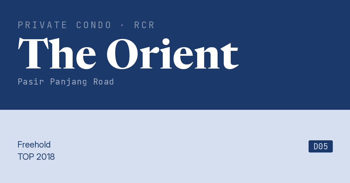 The Orient Resale | Price, Transactions, Rental & Analysis
