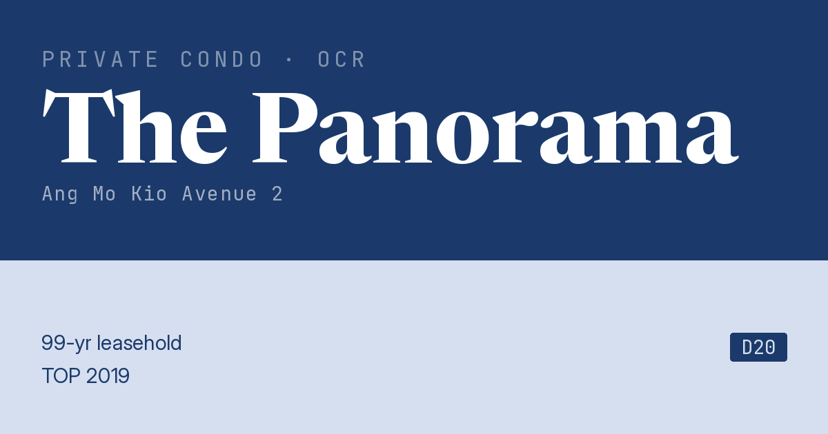 The Panorama Resale | Price, Transactions, Rental & Analysis
