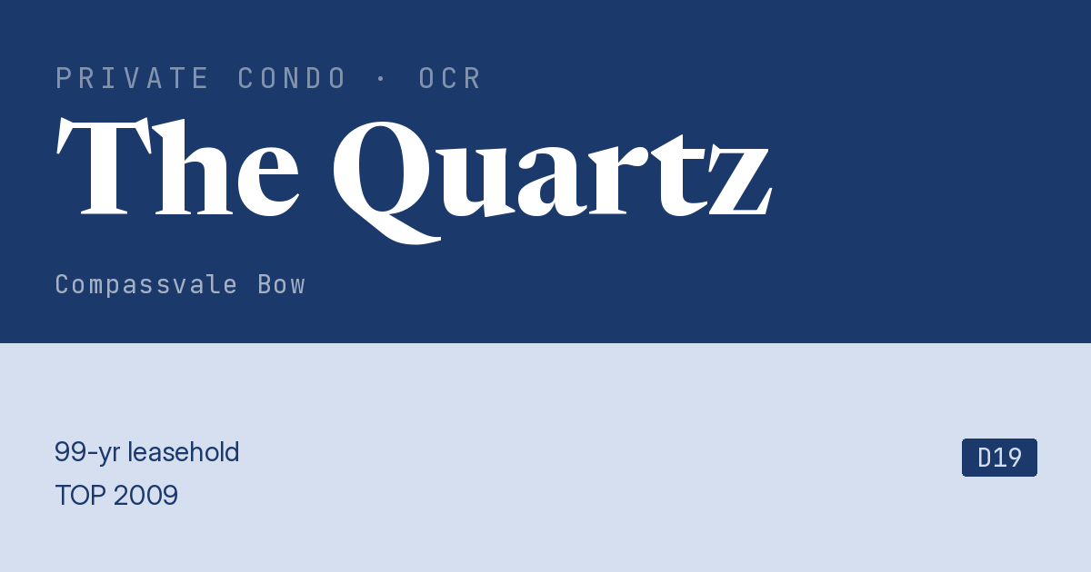 The Quartz Resale | Price, Transactions, Rental & Analysis