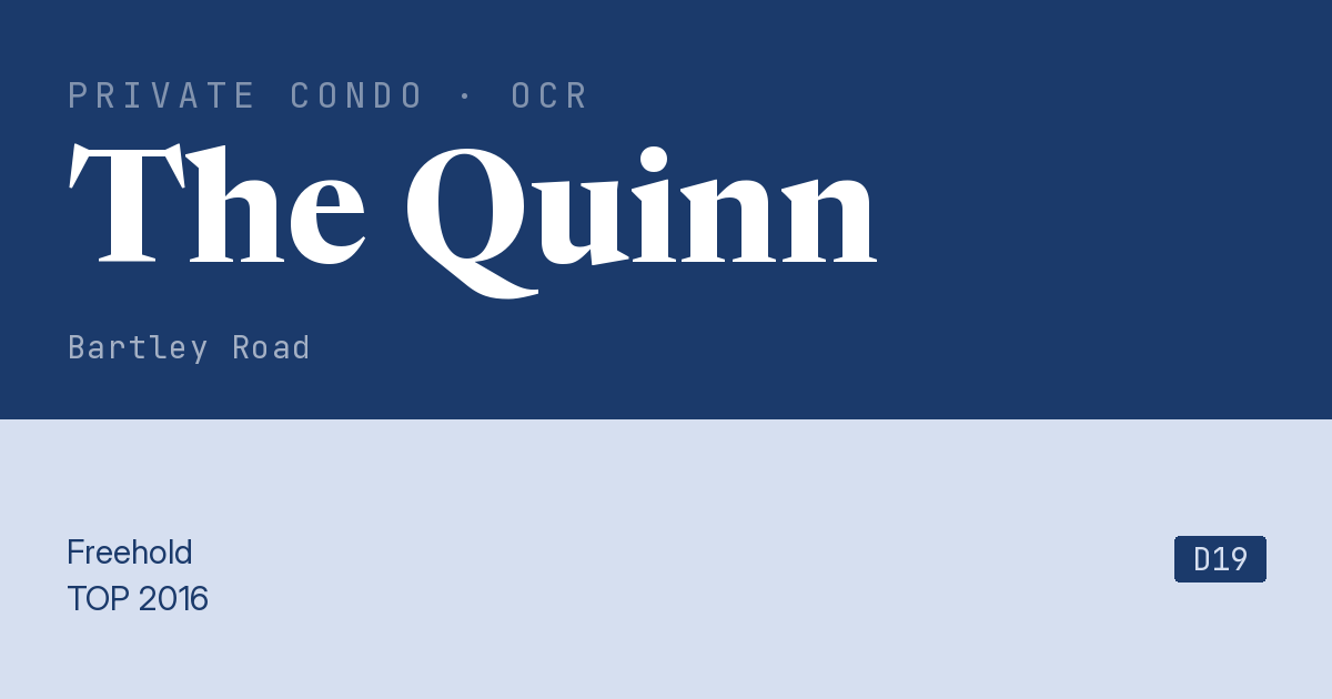 The Quinn Resale | Price, Transactions, Rental & Analysis