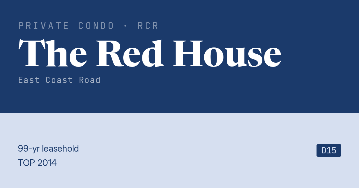 The Red House Resale | Price, Transactions, Rental & Analysis