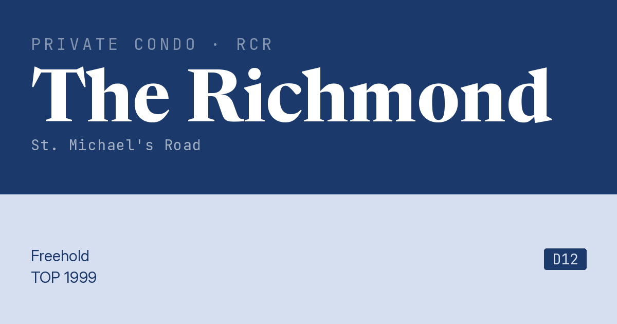The Richmond Resale | Price, Transactions, Rental & Analysis