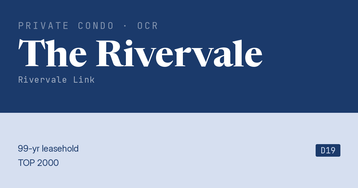 The Rivervale Resale | Price, Transactions, Rental & Analysis