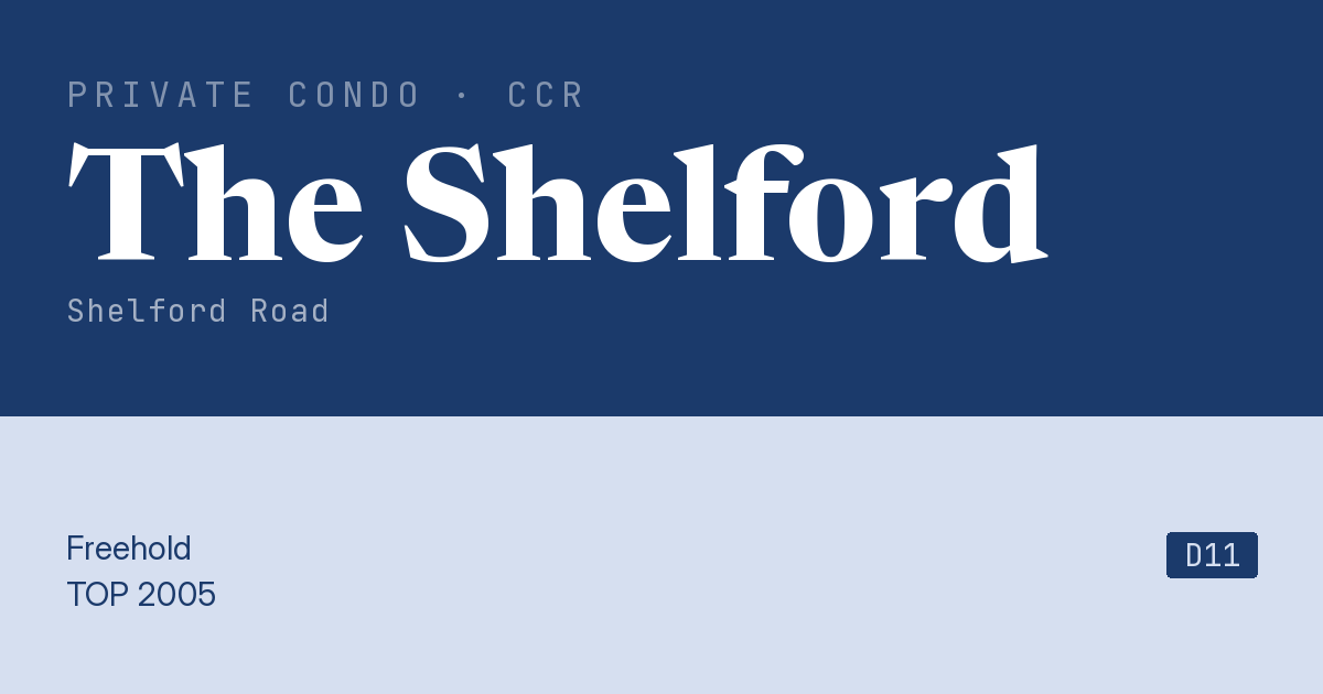 The Shelford Resale | Price, Transactions, Rental & Analysis