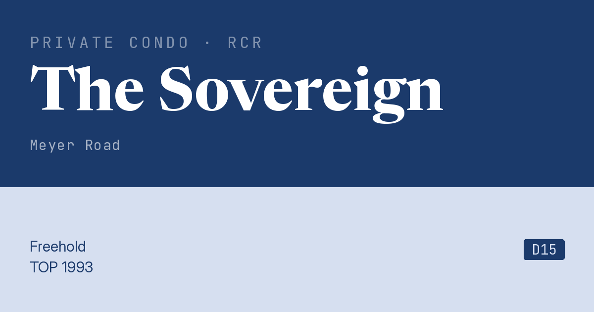 The Sovereign Resale | Price, Transactions, Rental & Analysis