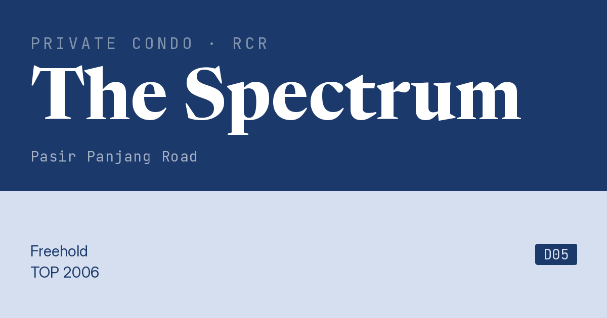 The Spectrum Resale | Price, Transactions, Rental & Analysis