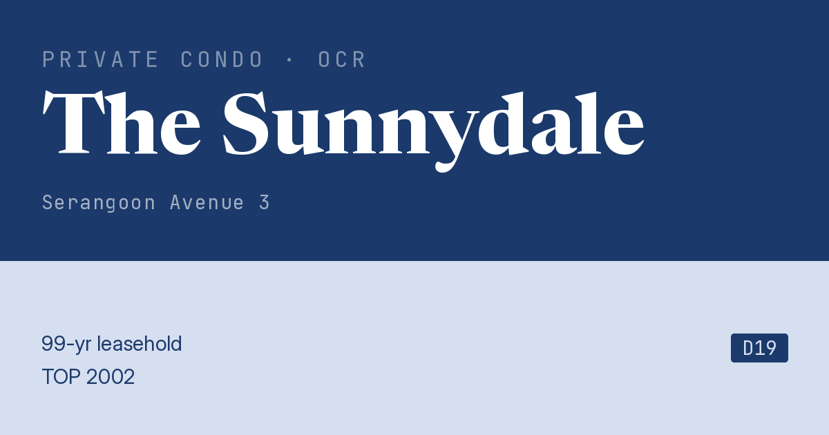 The Sunnydale Resale | Price, Transactions, Rental & Analysis