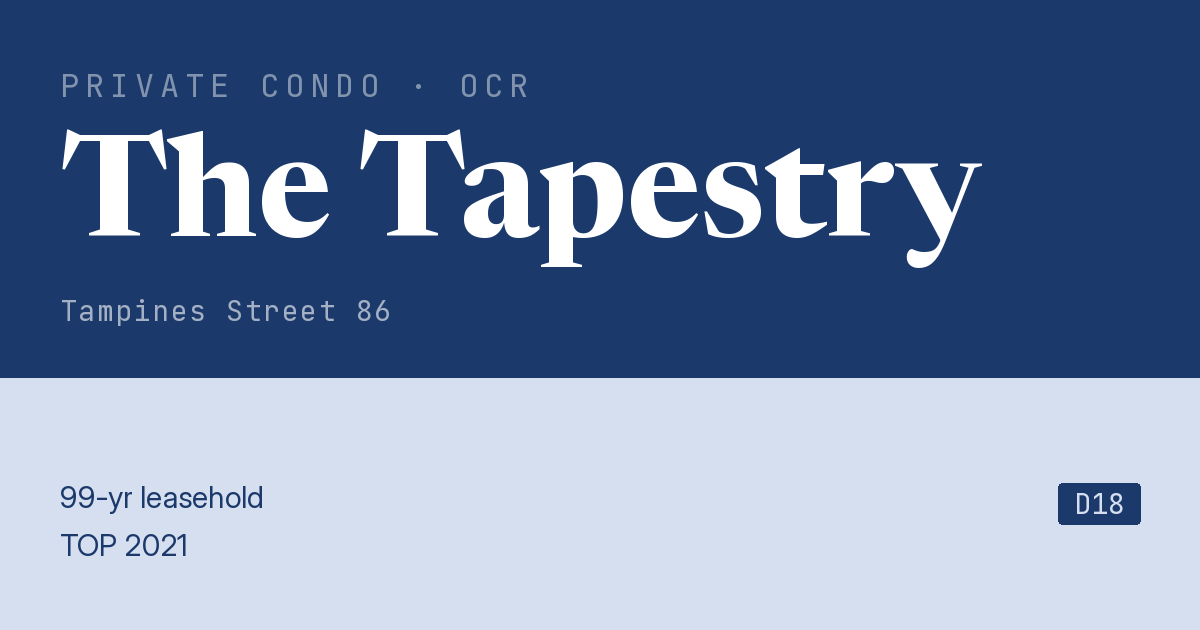 The Tapestry Resale | Price, Transactions, Rental & Analysis
