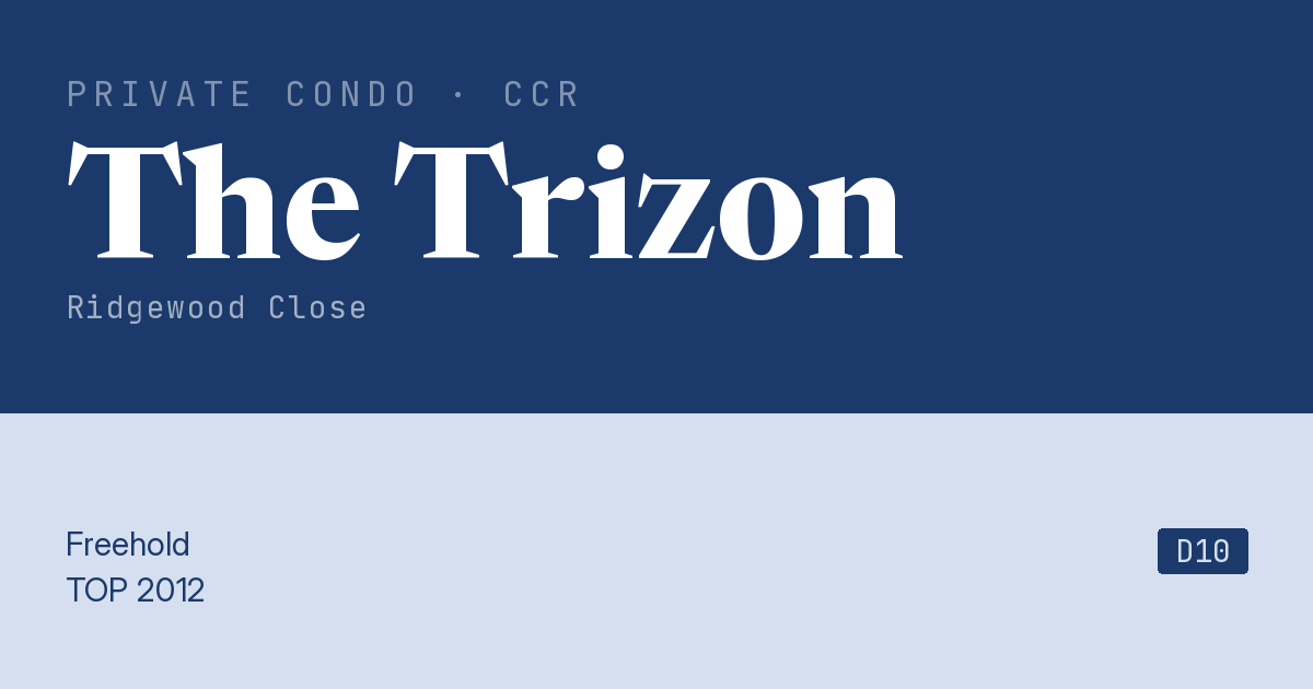 The Trizon Resale | Price, Transactions, Rental & Analysis