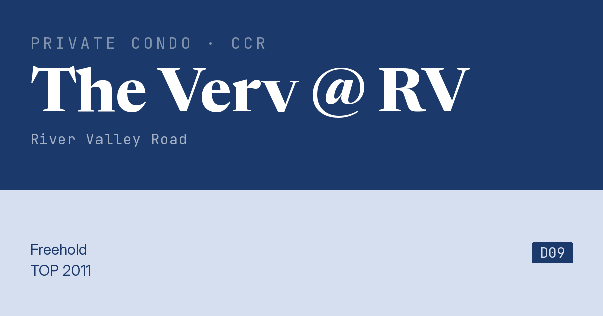 The Verv @ RV Resale | Price, Transactions, Rental & Analysis