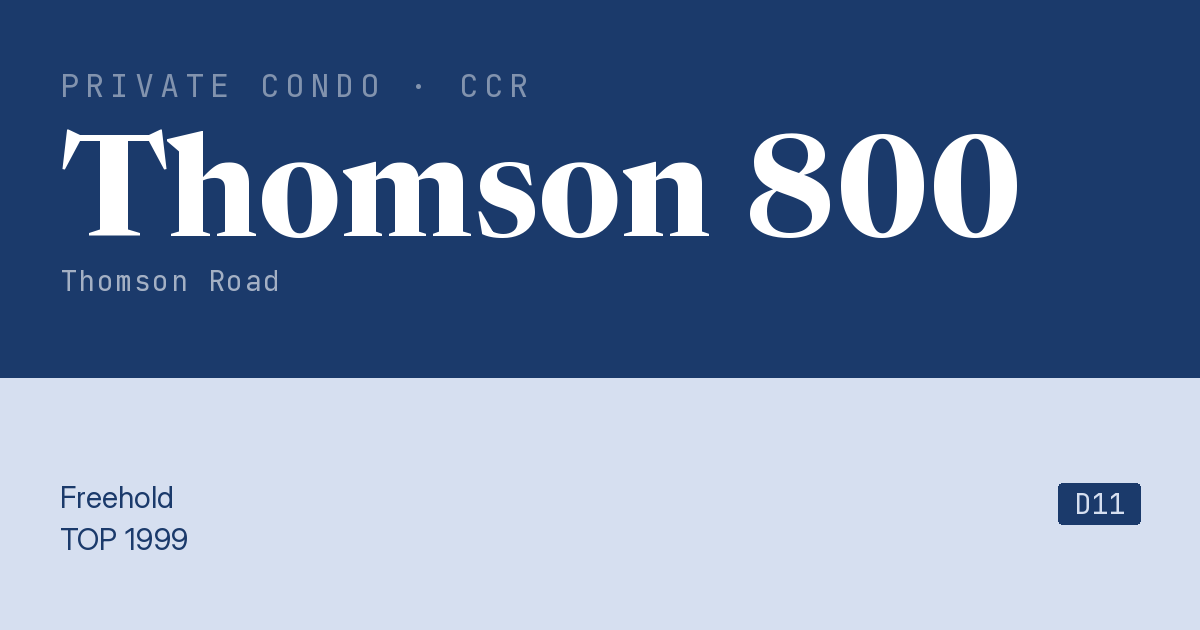 Thomson 800 Resale | Price, Transactions, Rental & Analysis