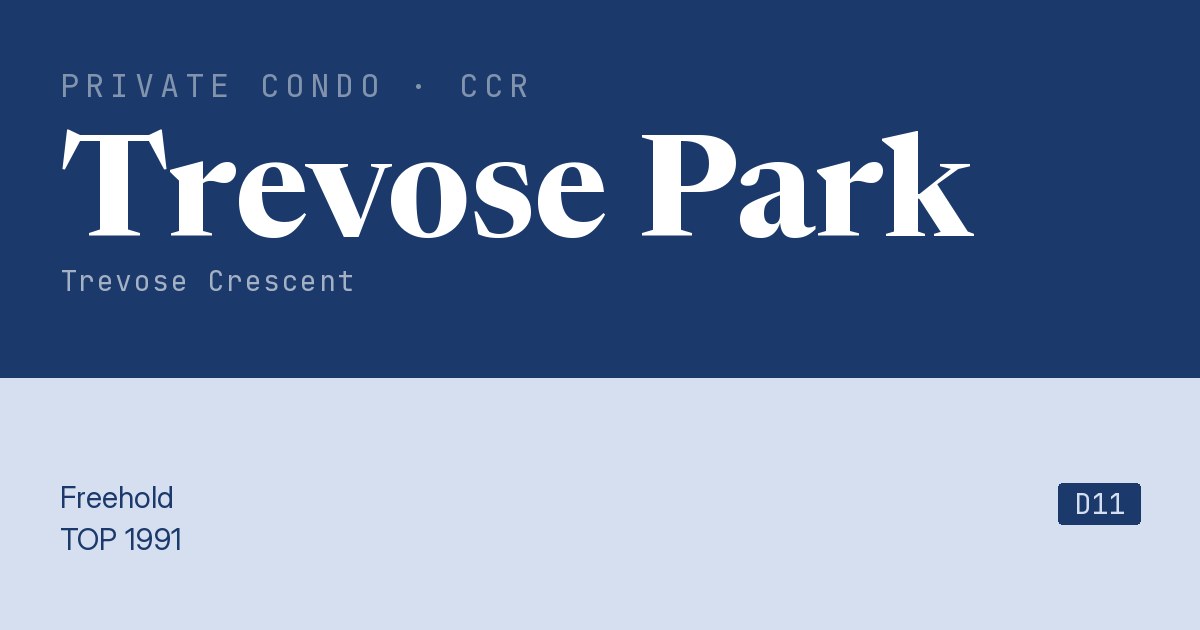 Trevose Park Resale | Price, Transactions, Rental & Analysis