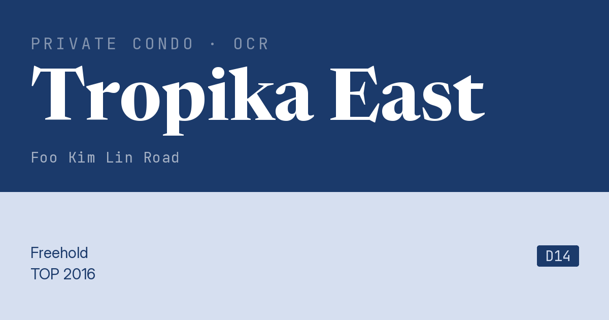 Tropika East Resale | Price, Transactions, Rental & Analysis