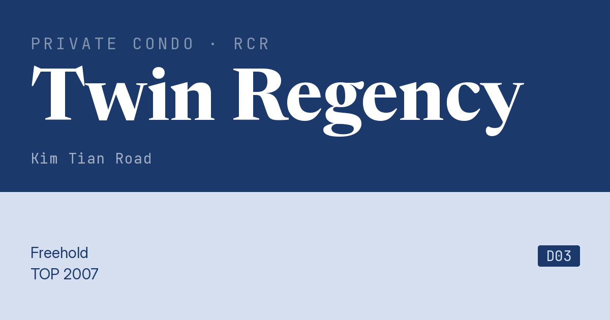 Twin Regency Resale | Price, Transactions, Rental & Analysis