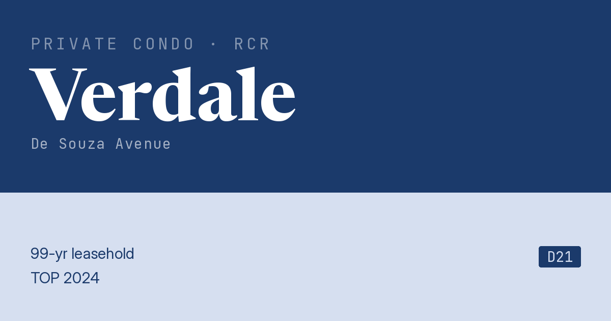Verdale Resale | Price, Transactions, Rental & Analysis