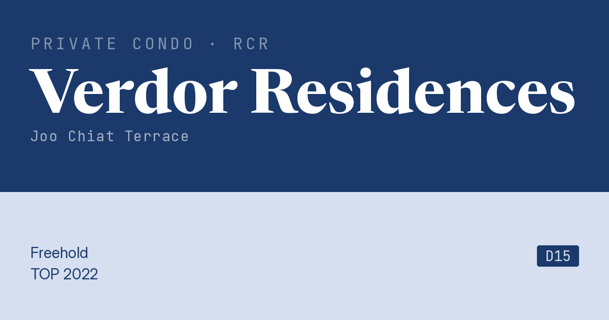 Verdor Residences Resale | Price, Transactions, Rental & Analysis