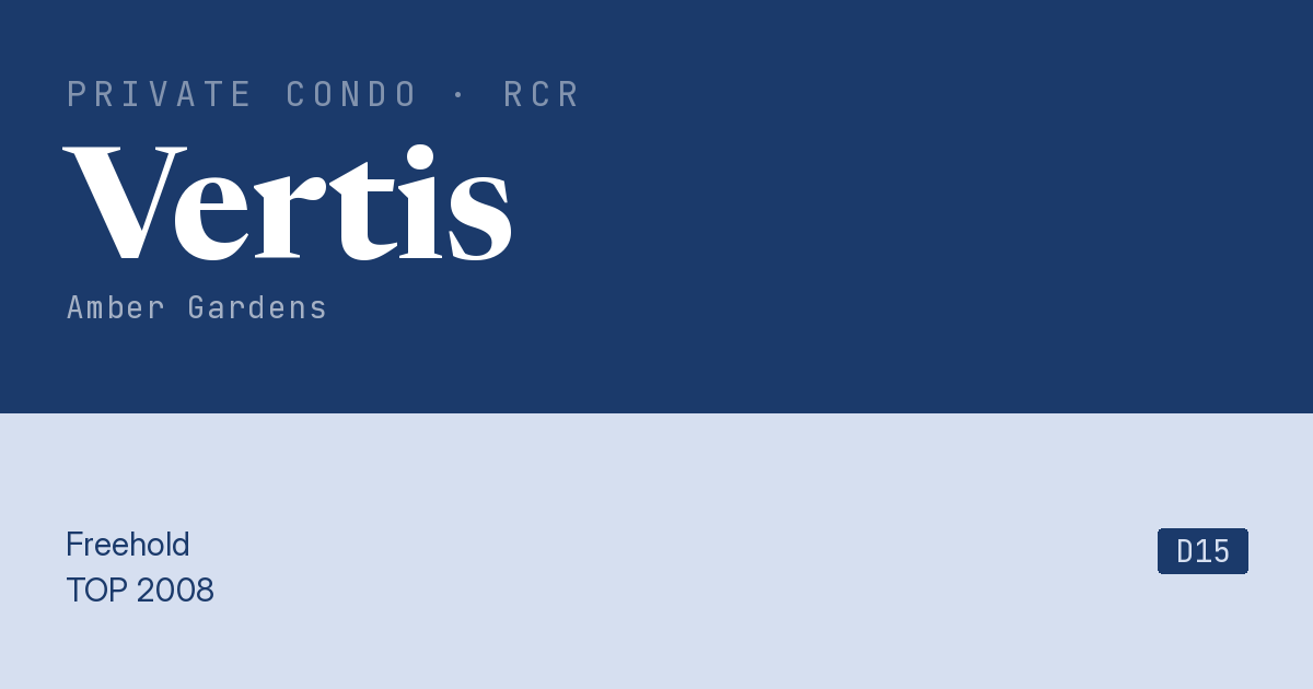 Vertis Resale | Price, Transactions, Rental & Analysis