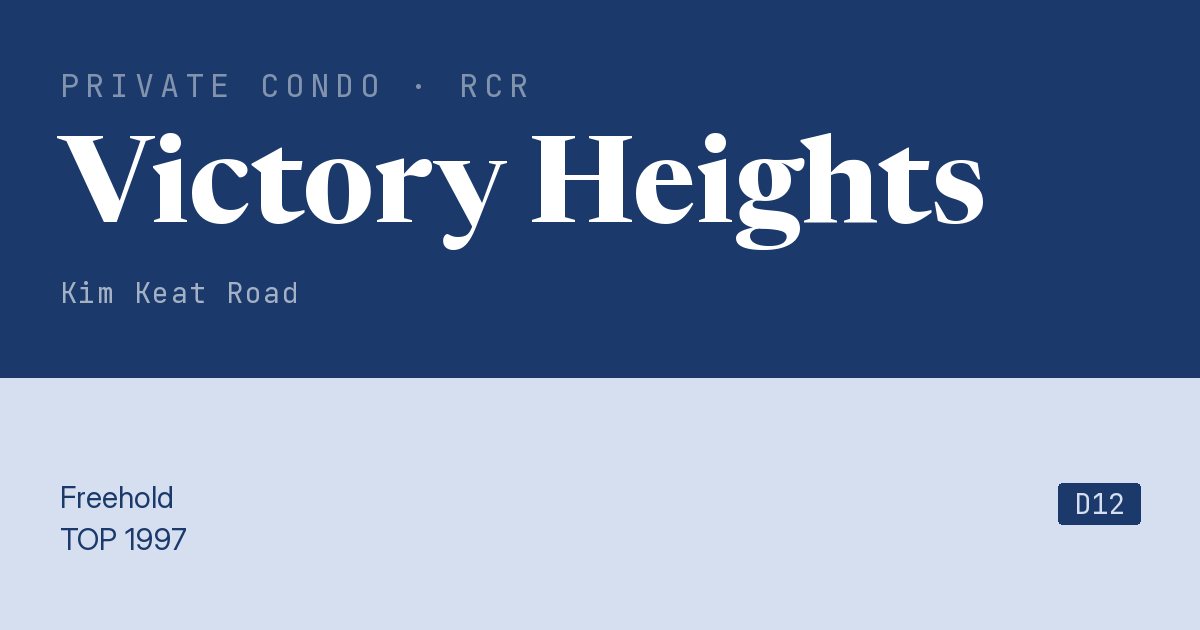 Victory Heights Resale | Price, Transactions, Rental & Analysis