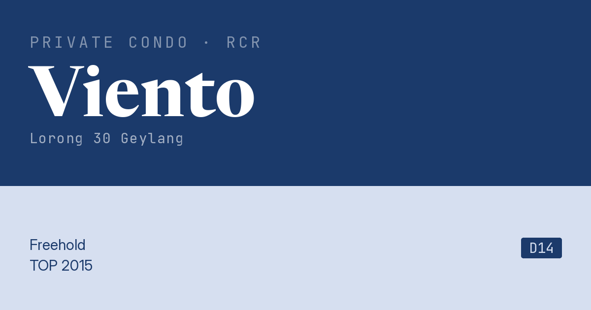 Viento Resale | Price, Transactions, Rental & Analysis